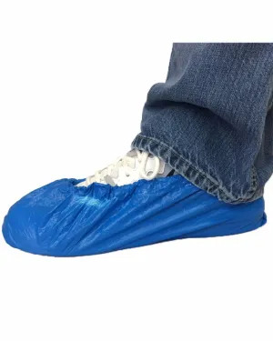 (100/Case) Blue Disposable Shoe & Boot Covers