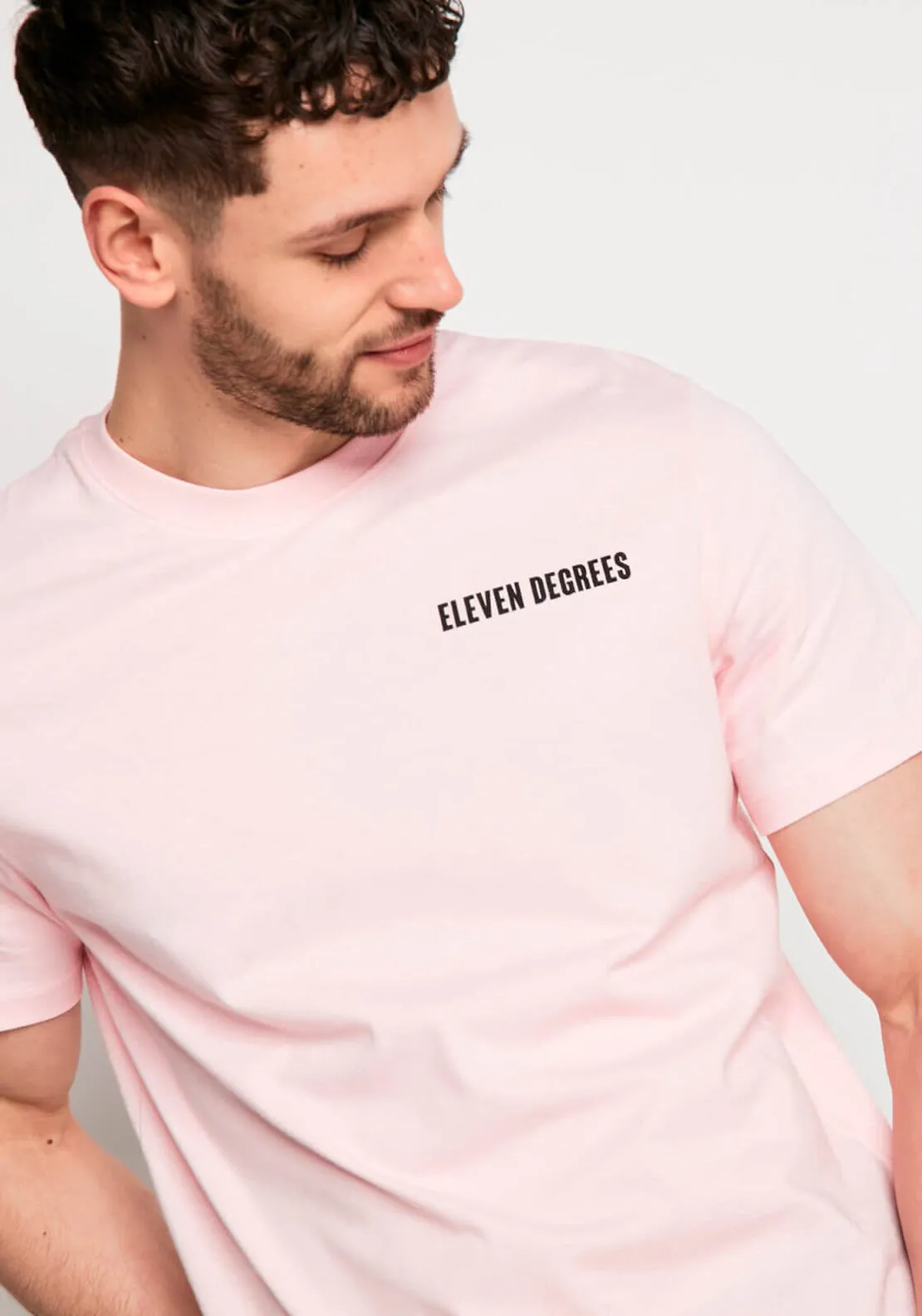 11 Degrees Worldwide T-Shirt, Light Pink