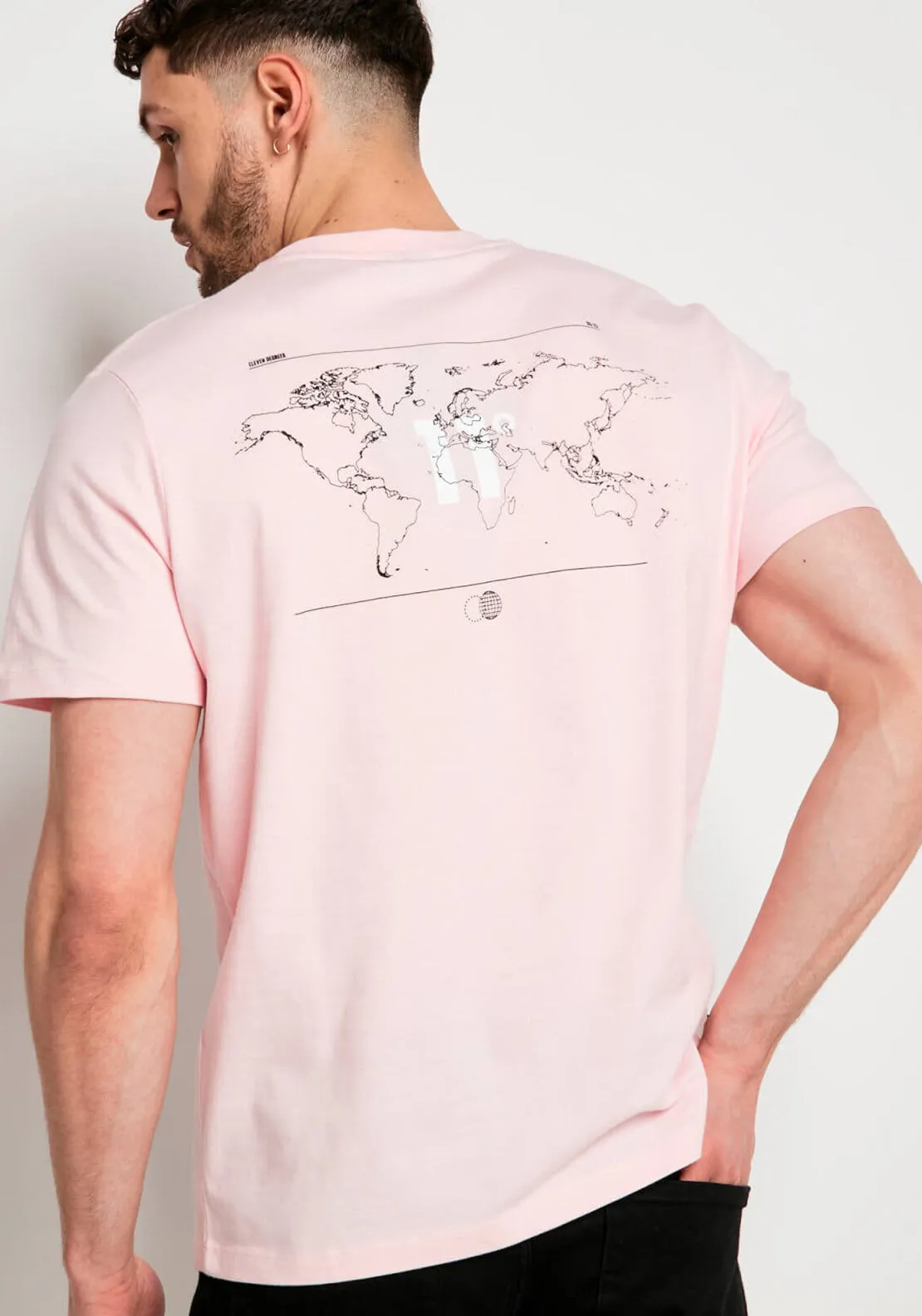 11 Degrees Worldwide T-Shirt, Light Pink