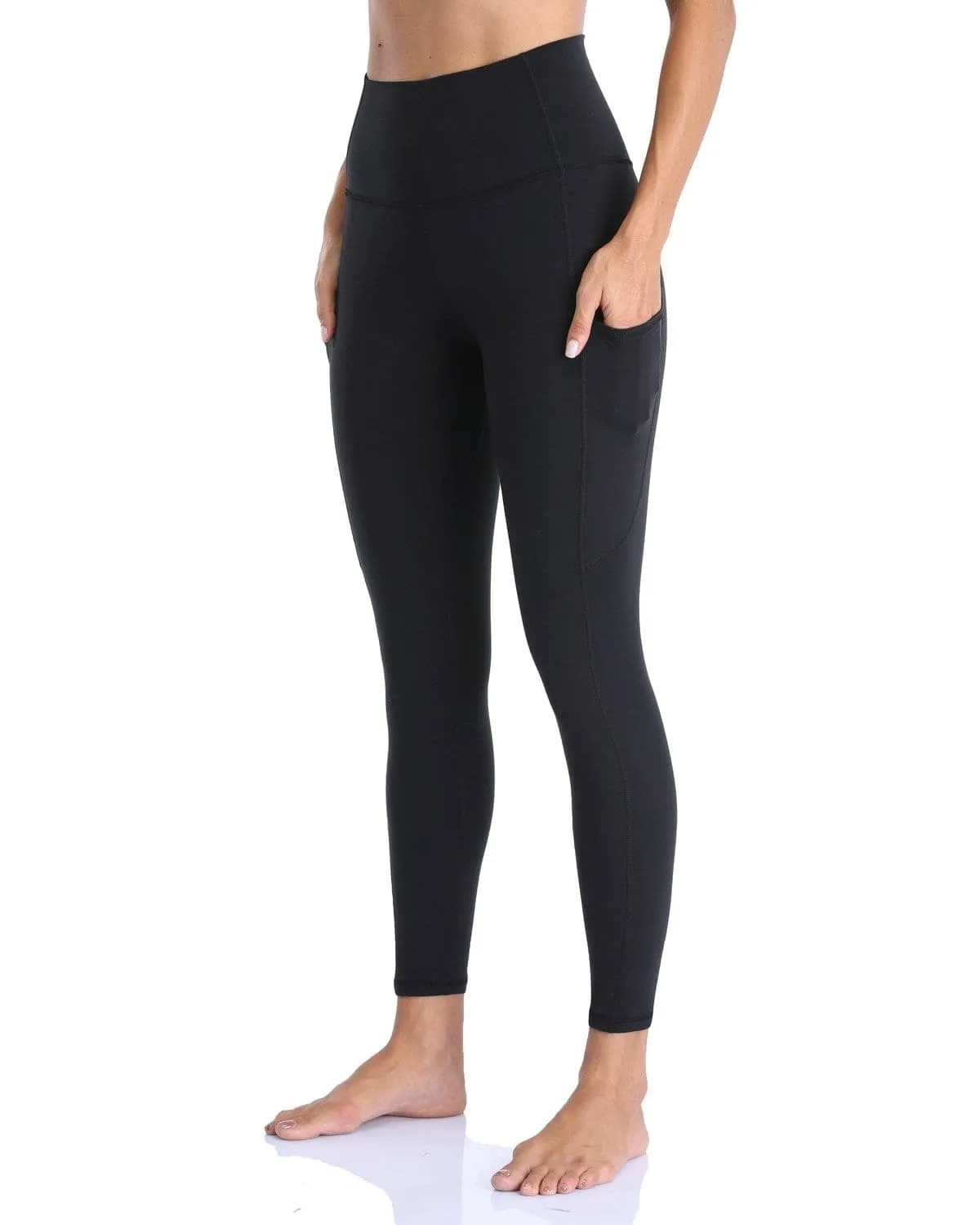 25" High Waisted Athletic Pants With Pocket