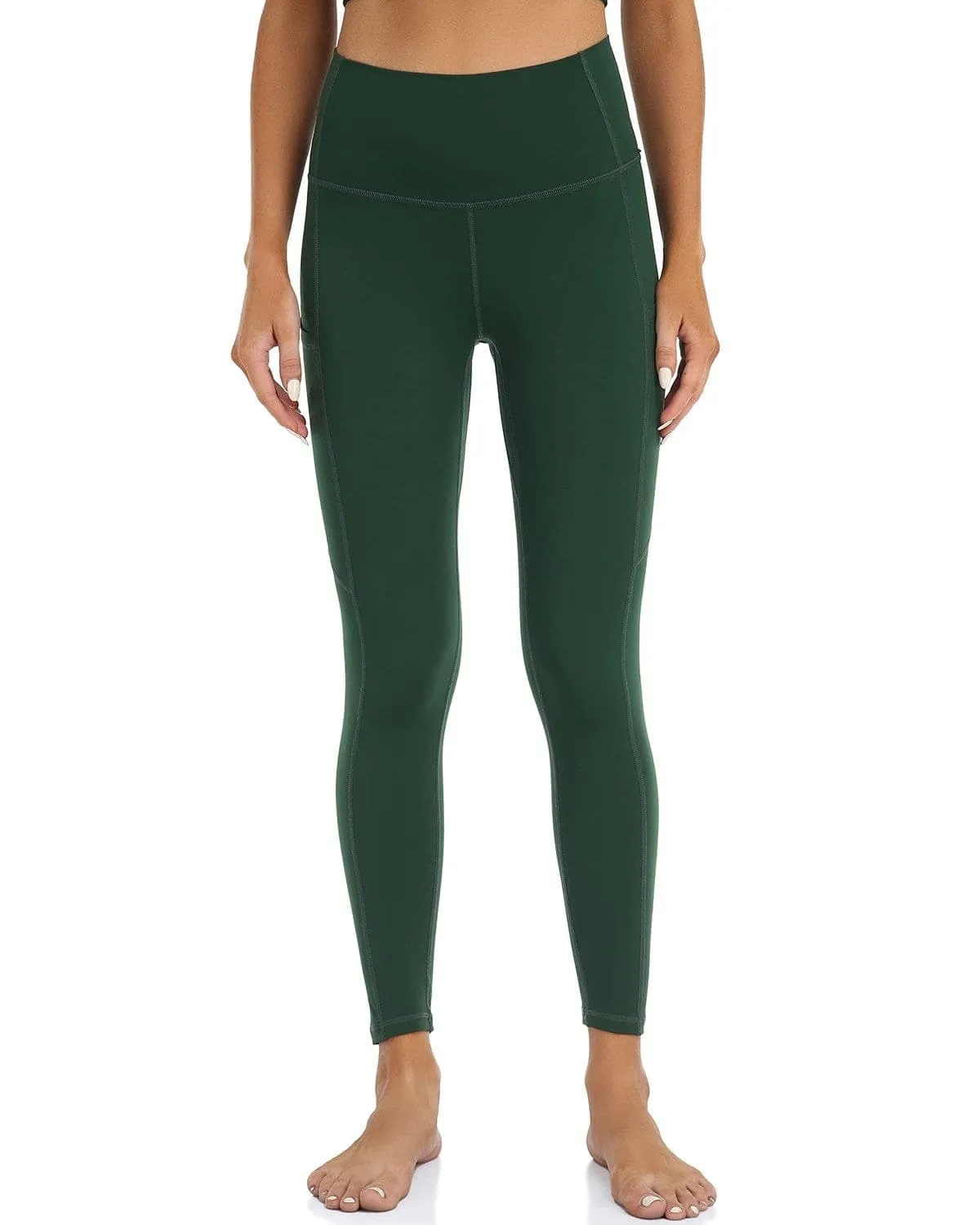 25" High Waisted Athletic Pants With Pocket