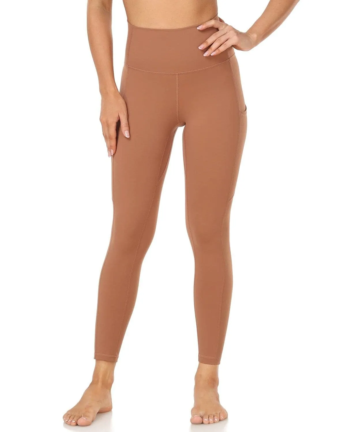 25" High Waisted Athletic Pants With Pocket