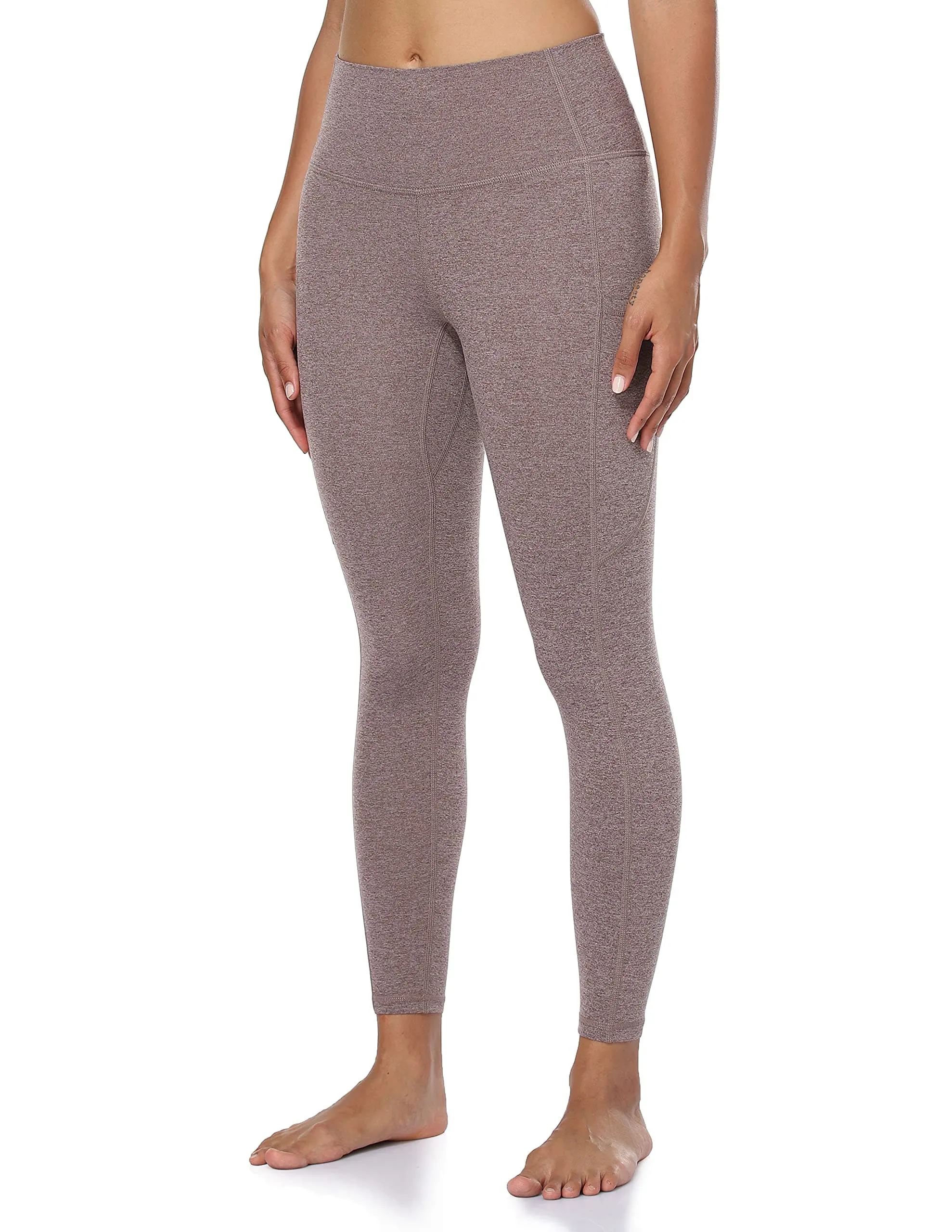 25" High Waisted Athletic Pants With Pocket