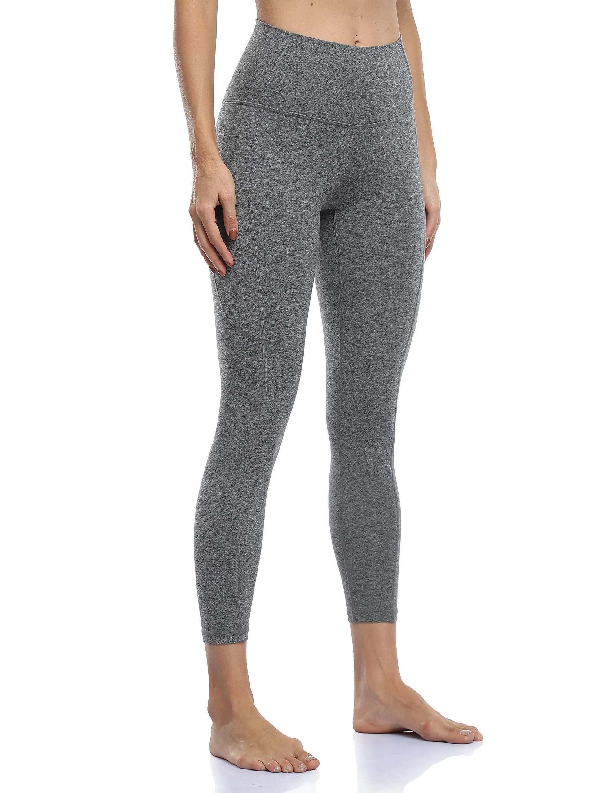 25" High Waisted Athletic Pants With Pocket