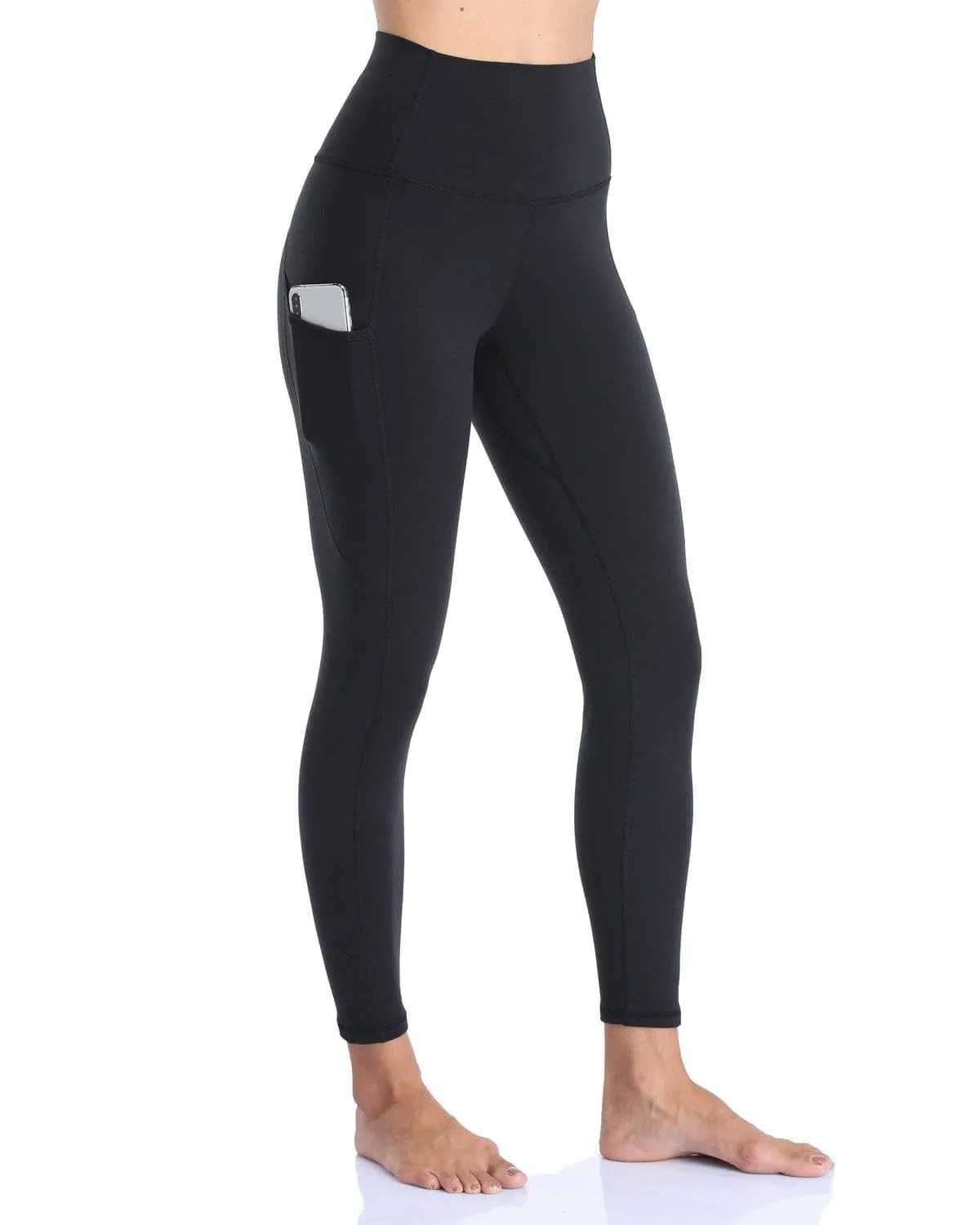 25" High Waisted Athletic Pants With Pocket