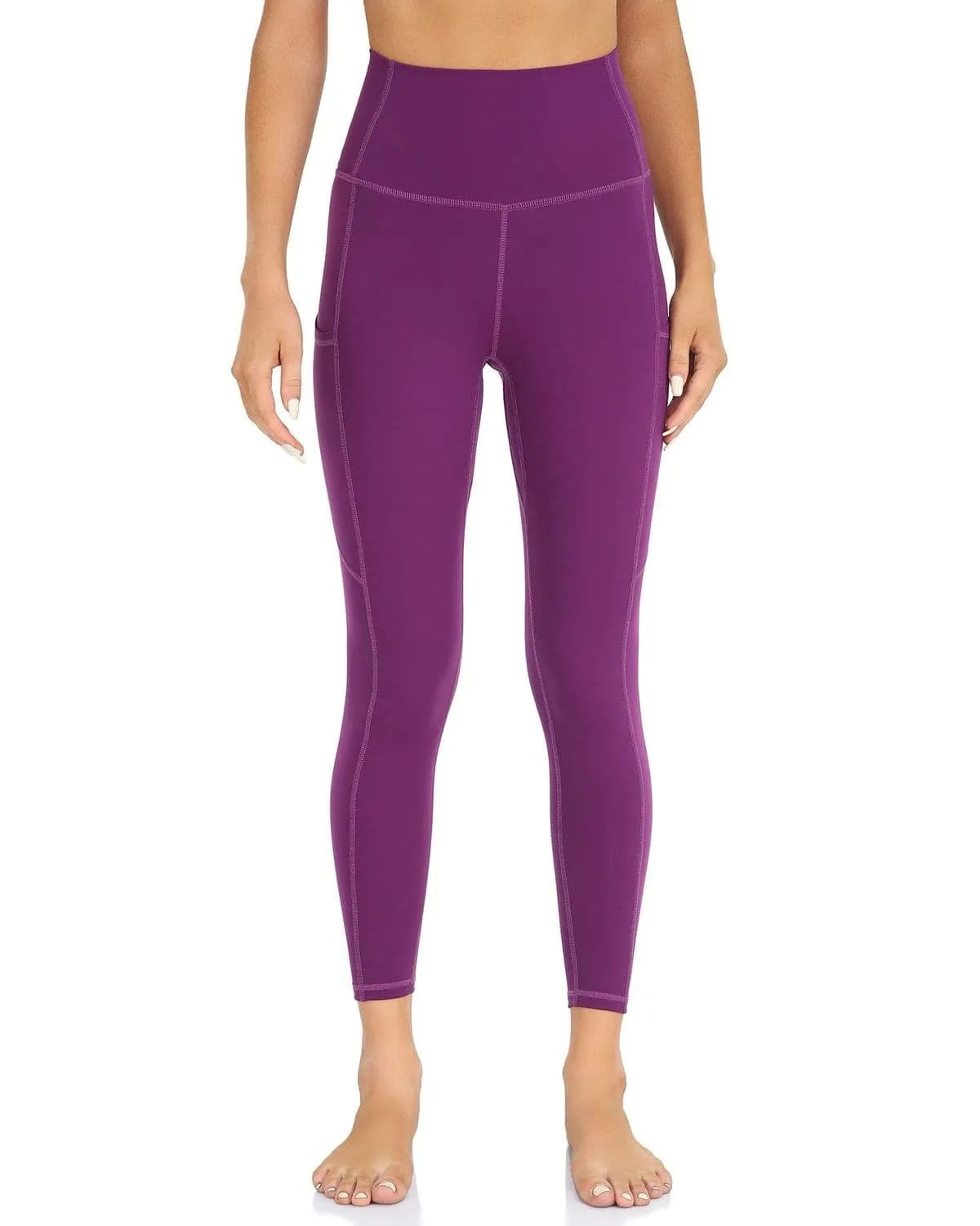 25" High Waisted Athletic Pants With Pocket