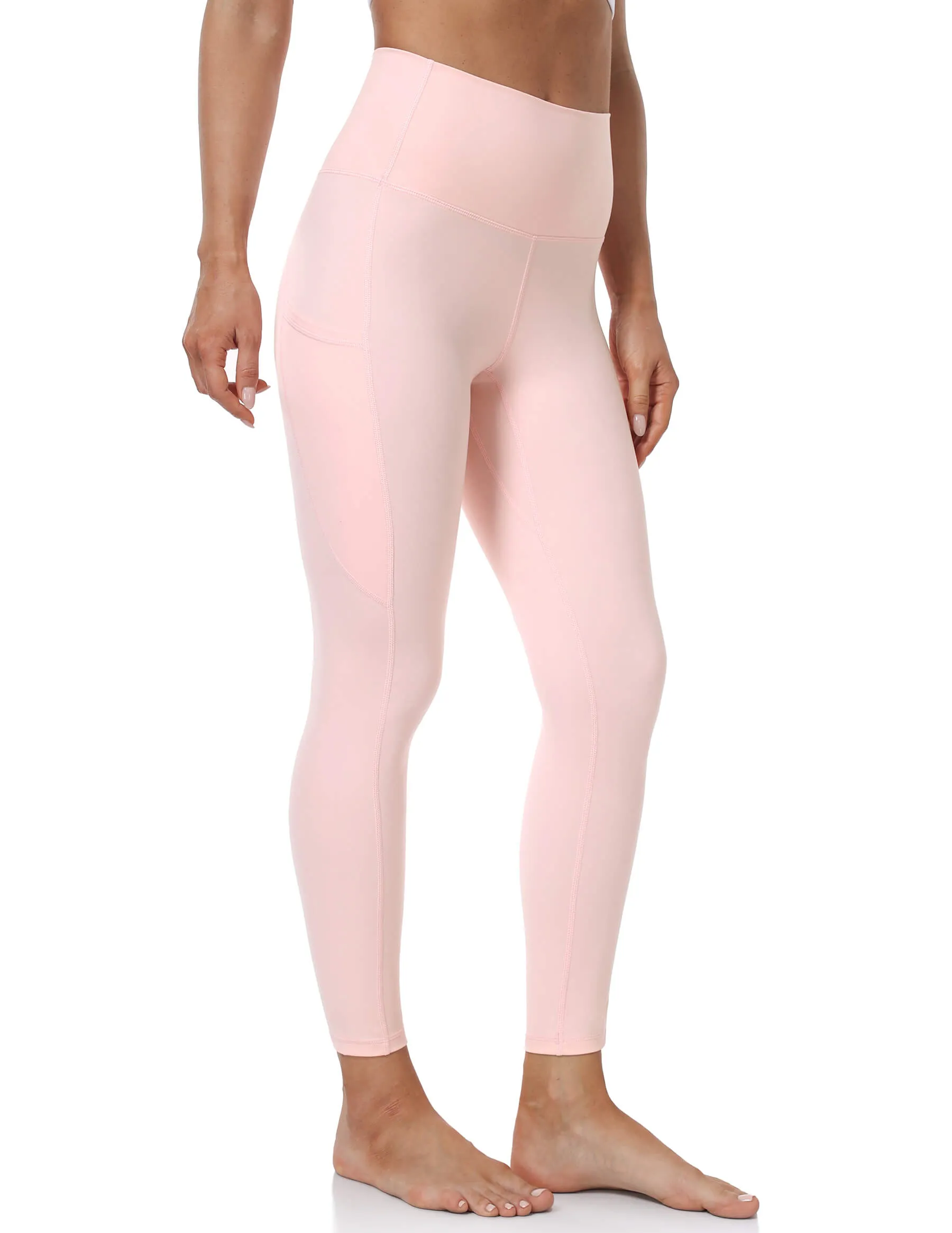 25" High Waisted Athletic Pants With Pocket