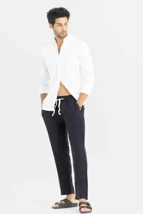 Ace Navy Linen Pant