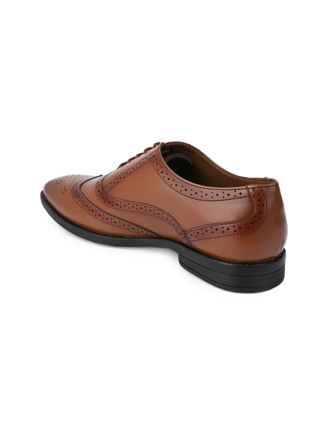 Alberto Torresi Tan formal Brogue Shoes