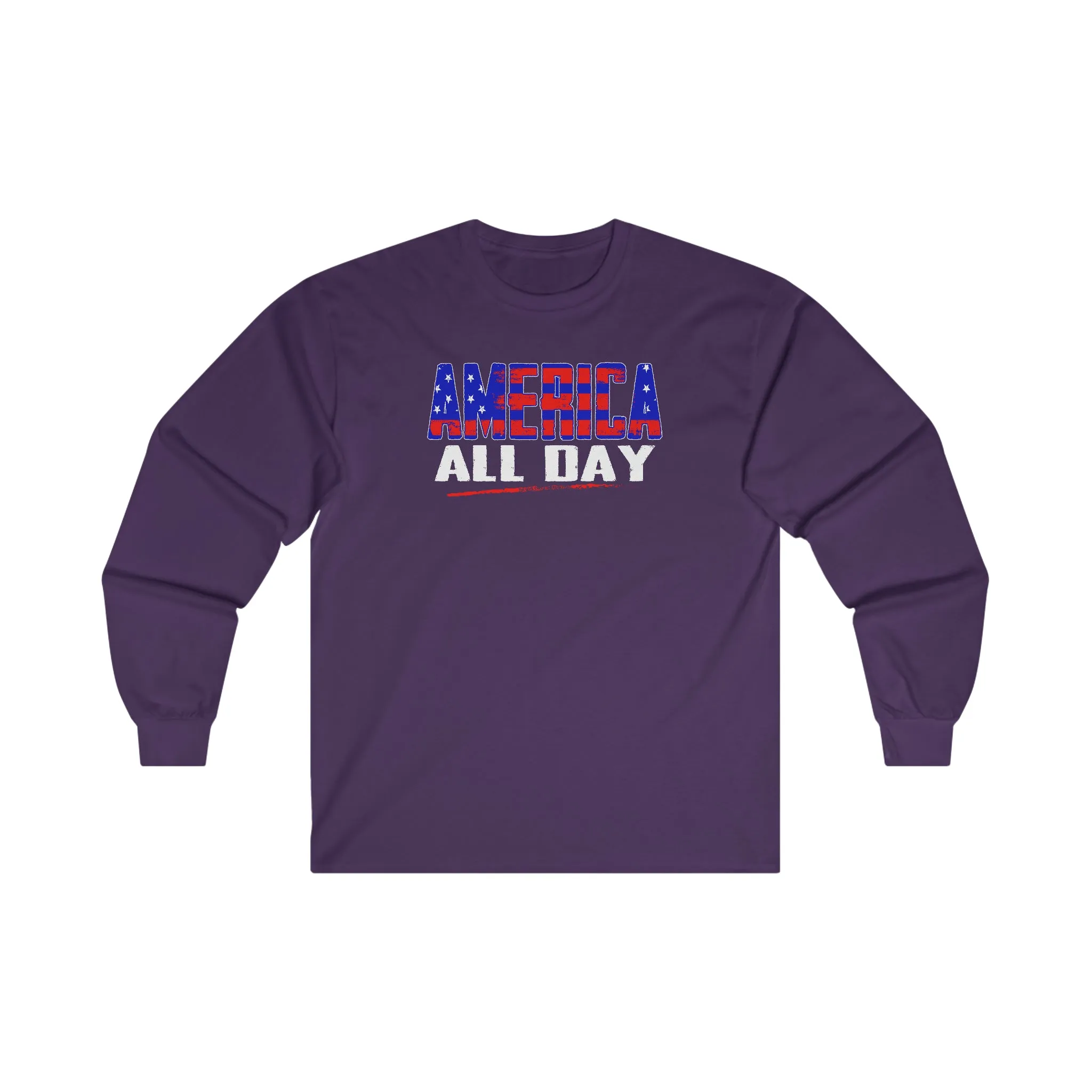 America All Day Long Sleeve Tee