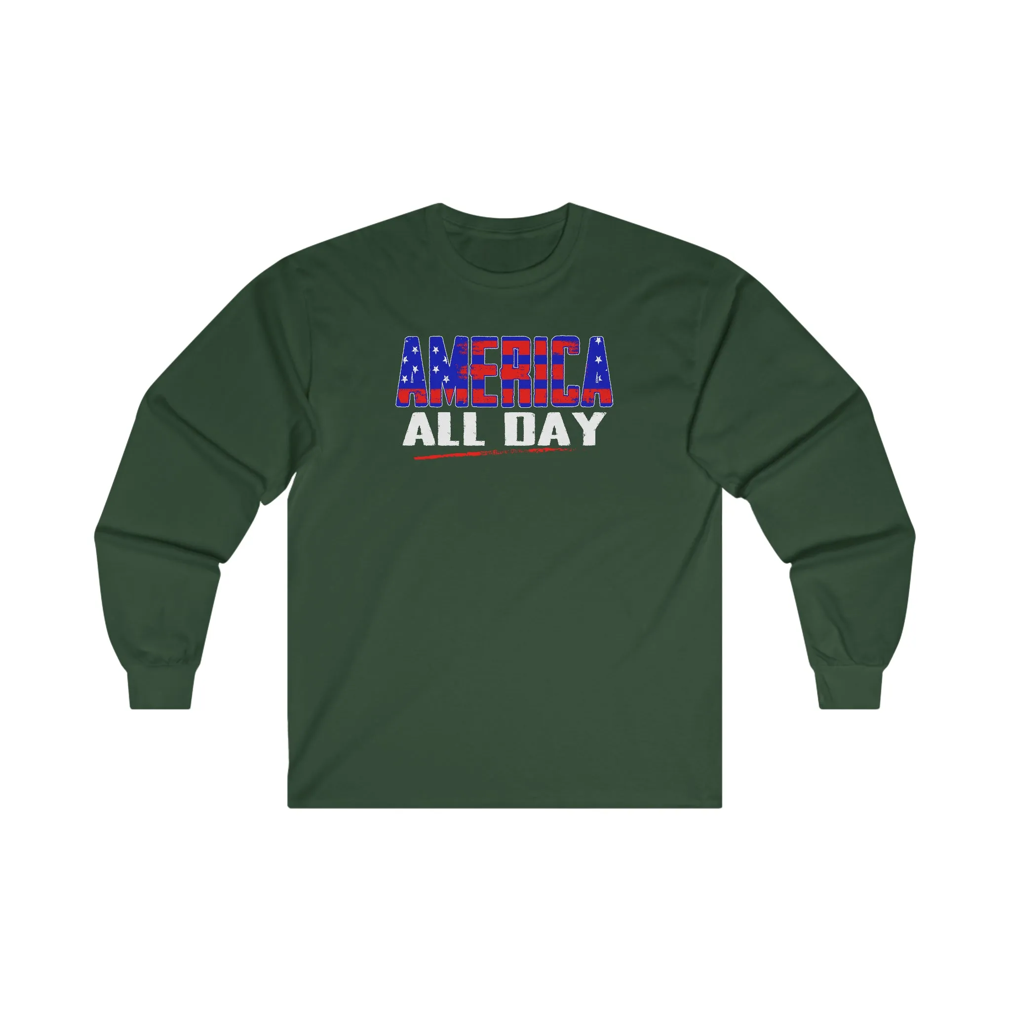 America All Day Long Sleeve Tee