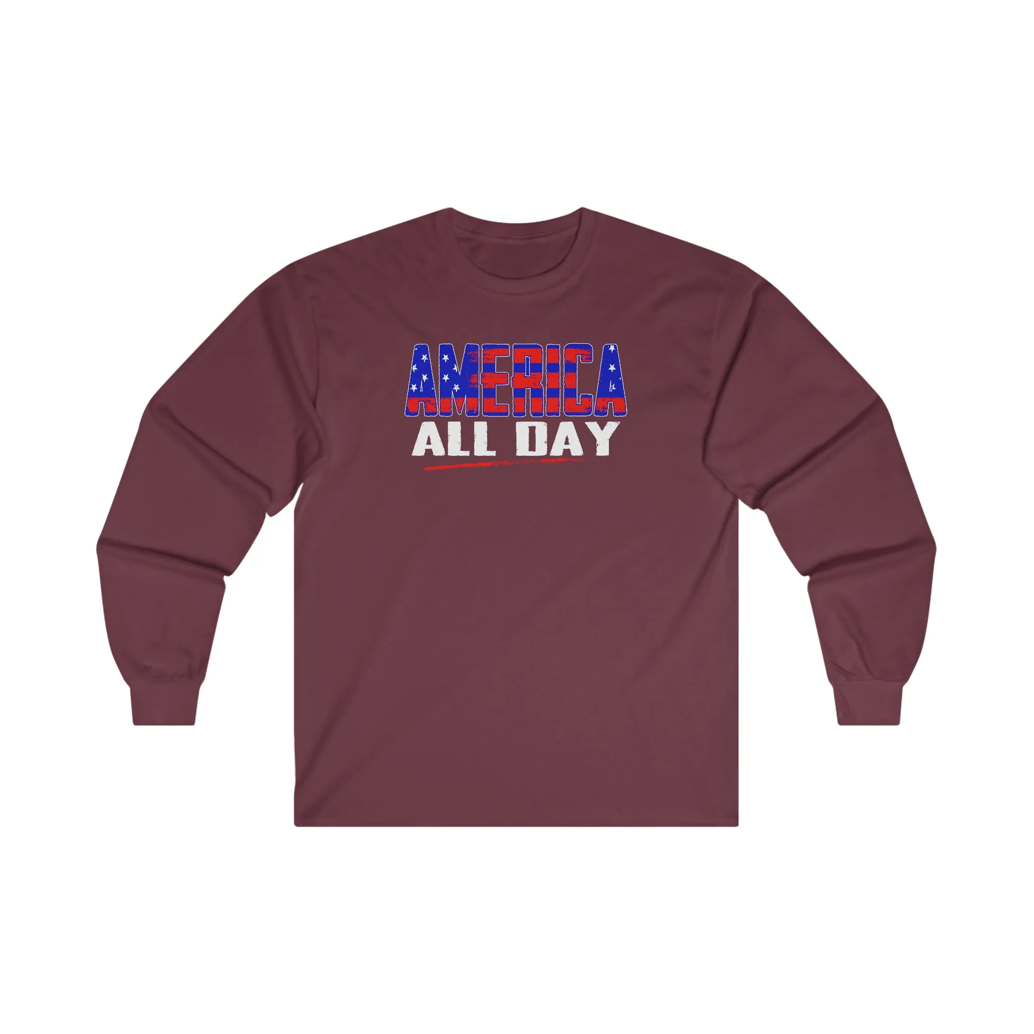 America All Day Long Sleeve Tee