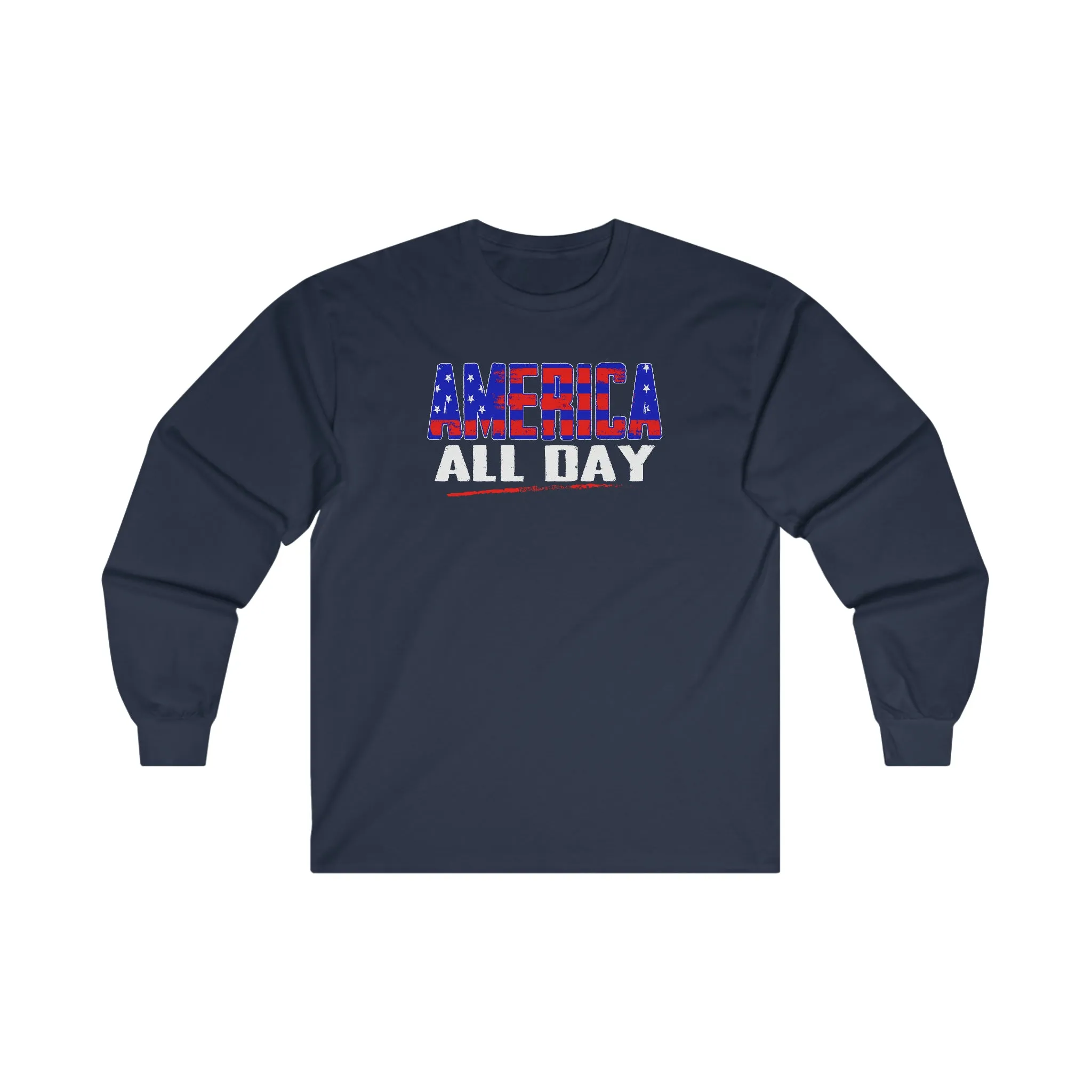 America All Day Long Sleeve Tee