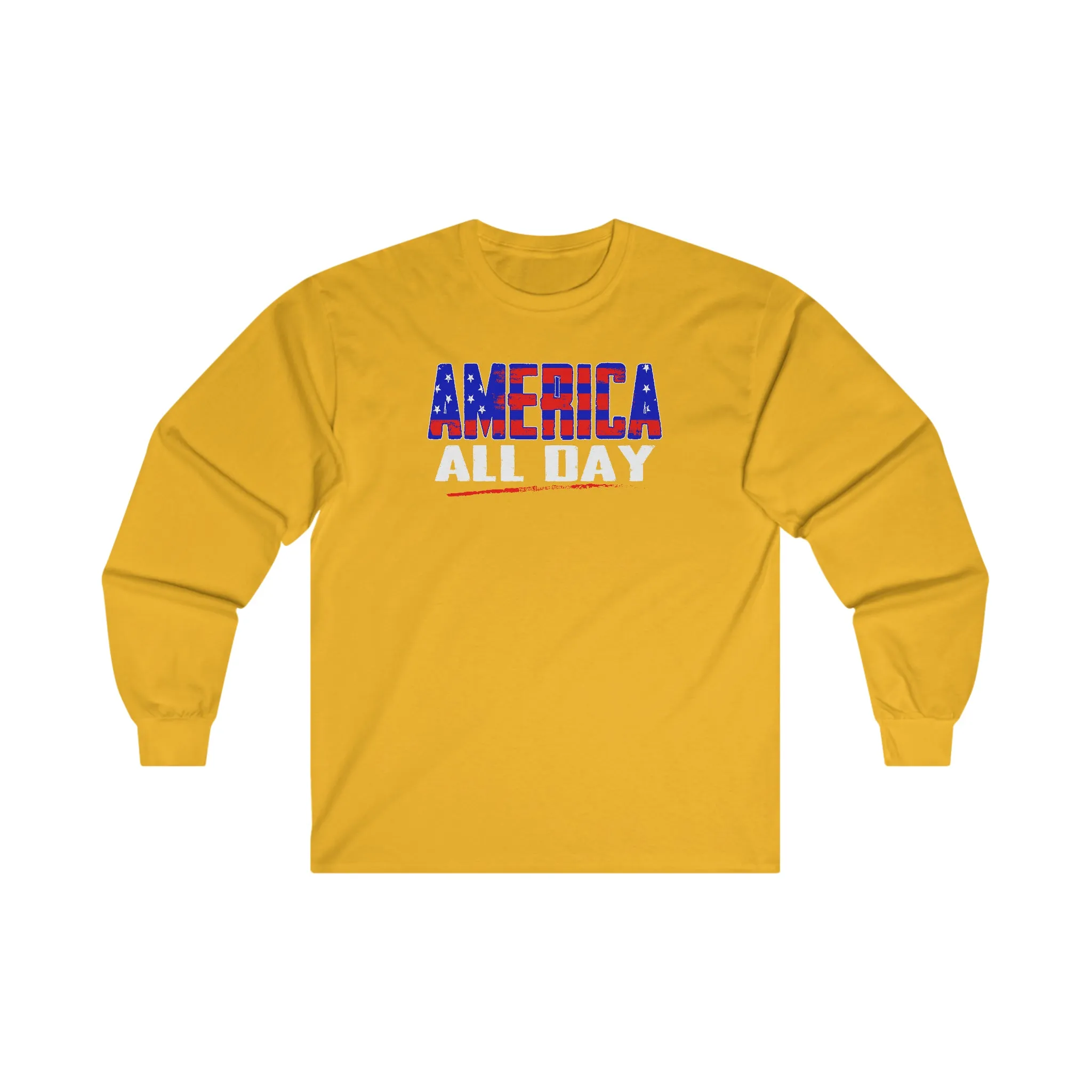 America All Day Long Sleeve Tee