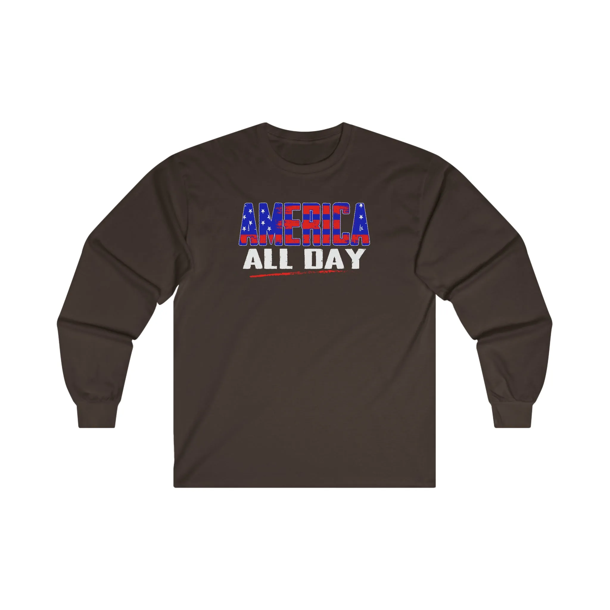 America All Day Long Sleeve Tee