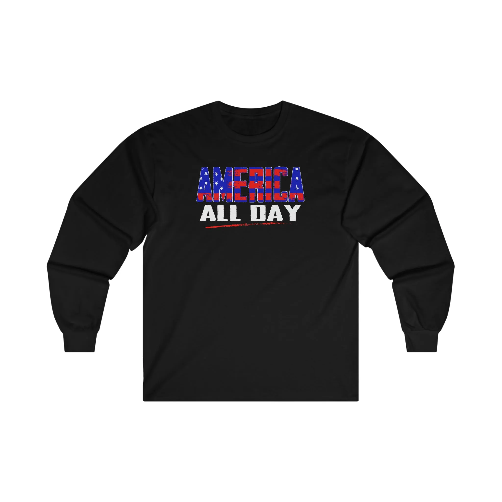 America All Day Long Sleeve Tee