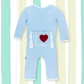 Applique Coverall -Pond I Love Grandpa