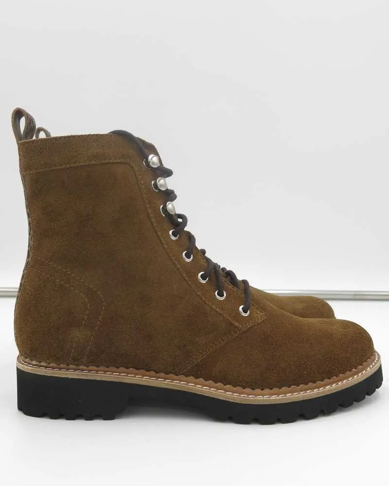 AVENA BOOTS DK BROWN SUEDE - re:vita