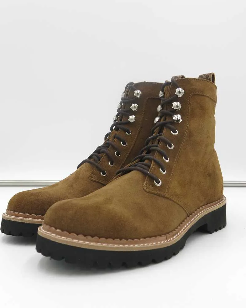 AVENA BOOTS DK BROWN SUEDE - re:vita