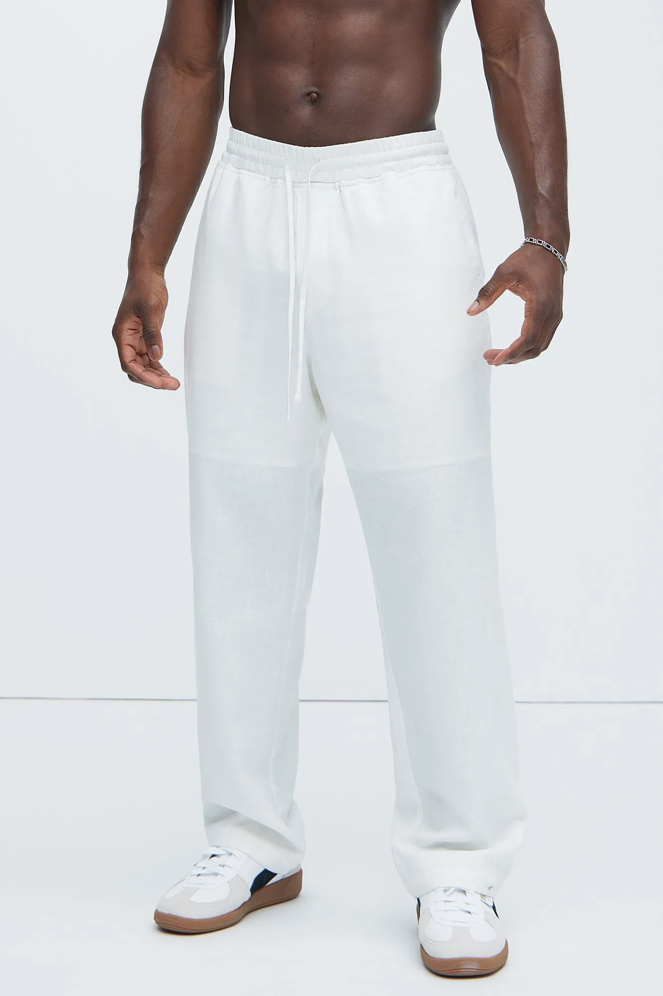 Bahamas Linen Pants - White