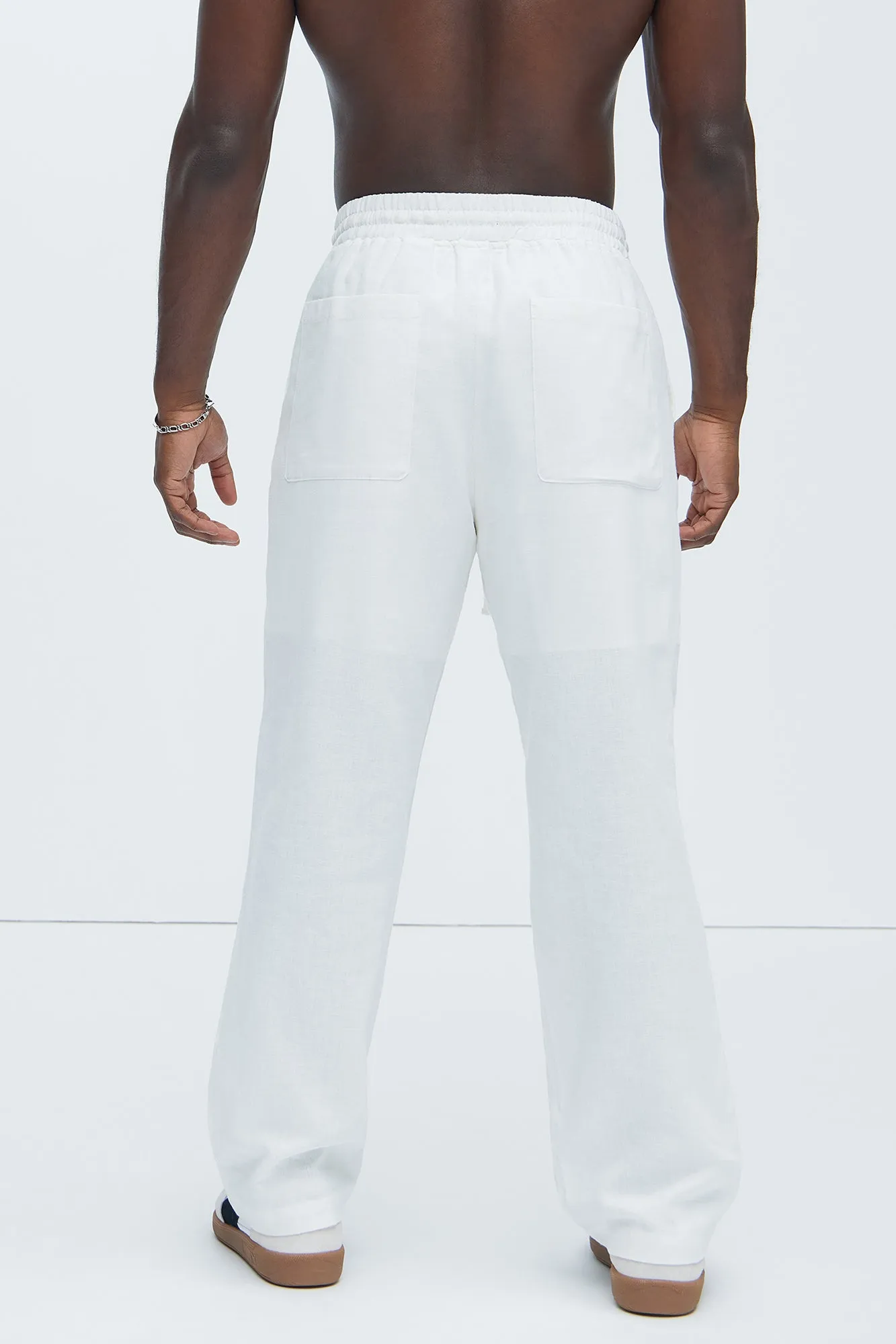 Bahamas Linen Pants - White