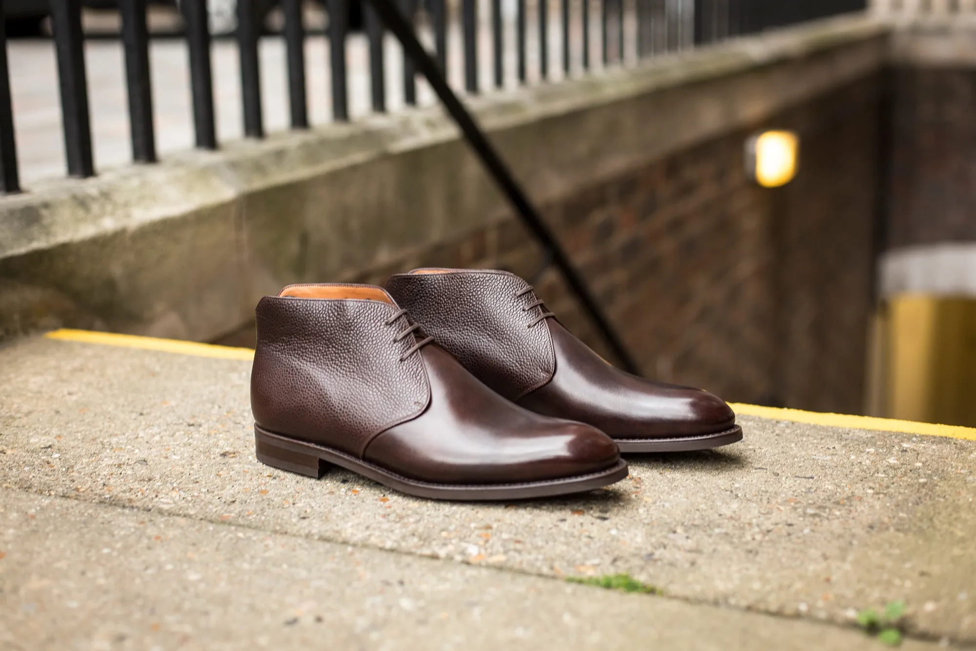 Ballard - MTO - Dark Brown Museum Calf / Dark Brown Scotch Grain - NGT Last - Country Rubber Sole