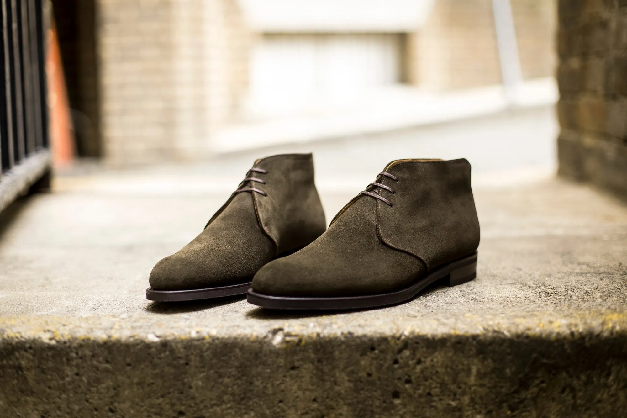 Ballard - MTO - Moss Suede - NGT Last - City Rubber Sole