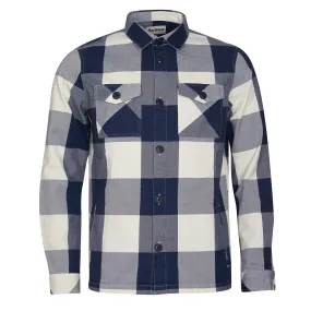 Barbour Essential Check Overshirt Navy