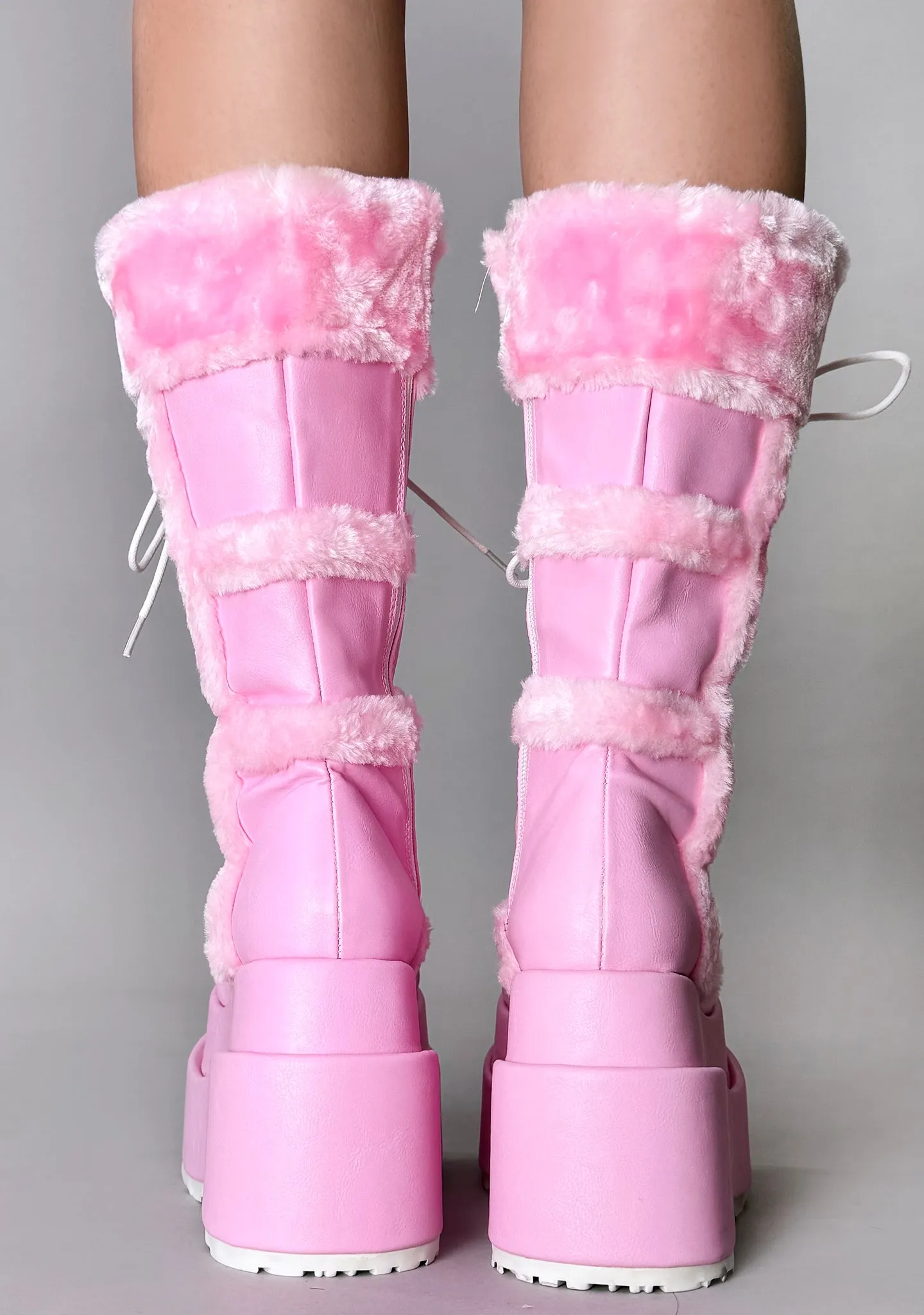 BEAR 202 Sweetie Pie Pink Platform Boots