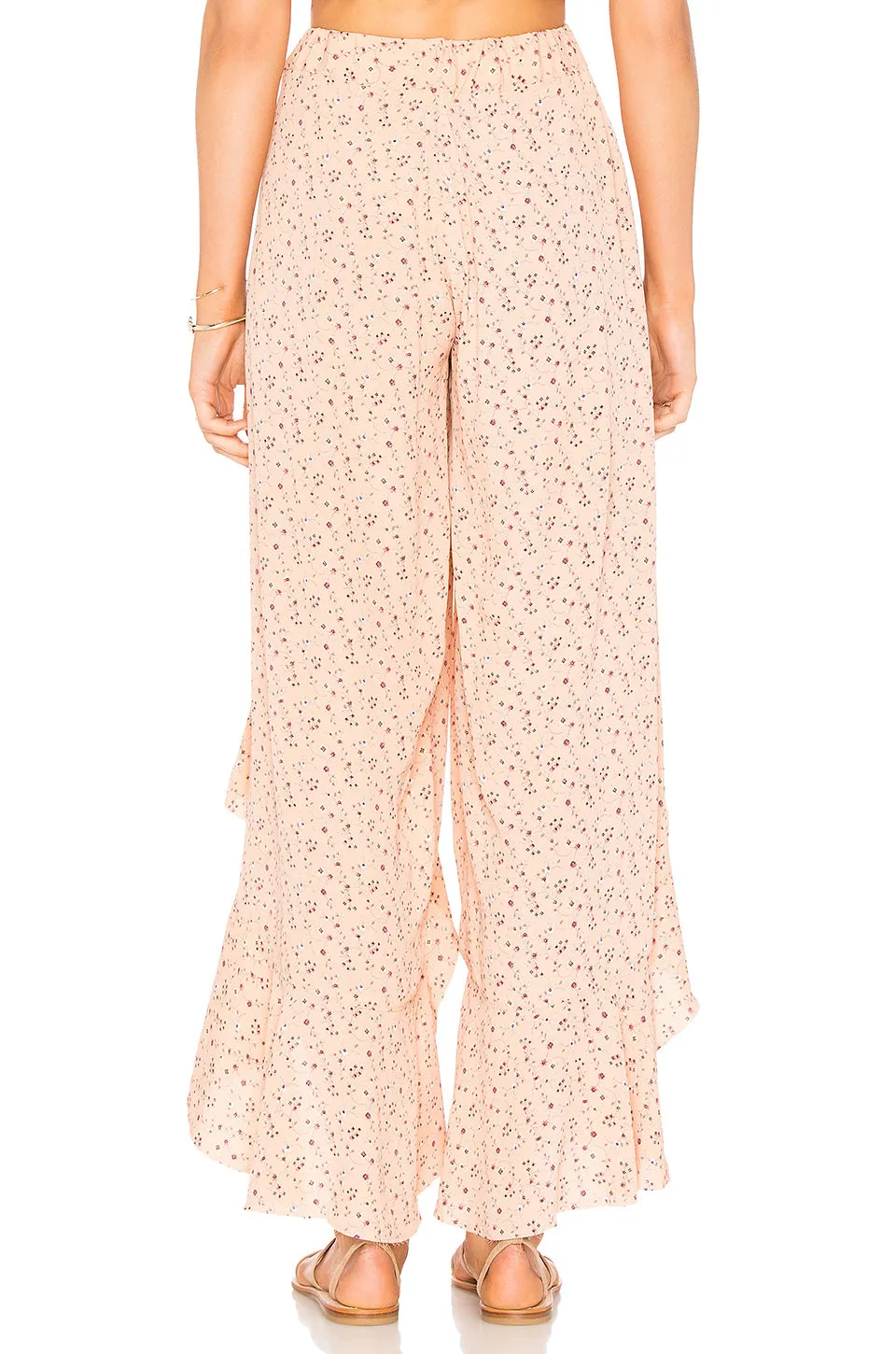 Blue Life Ruffle Culotte Pants Petal