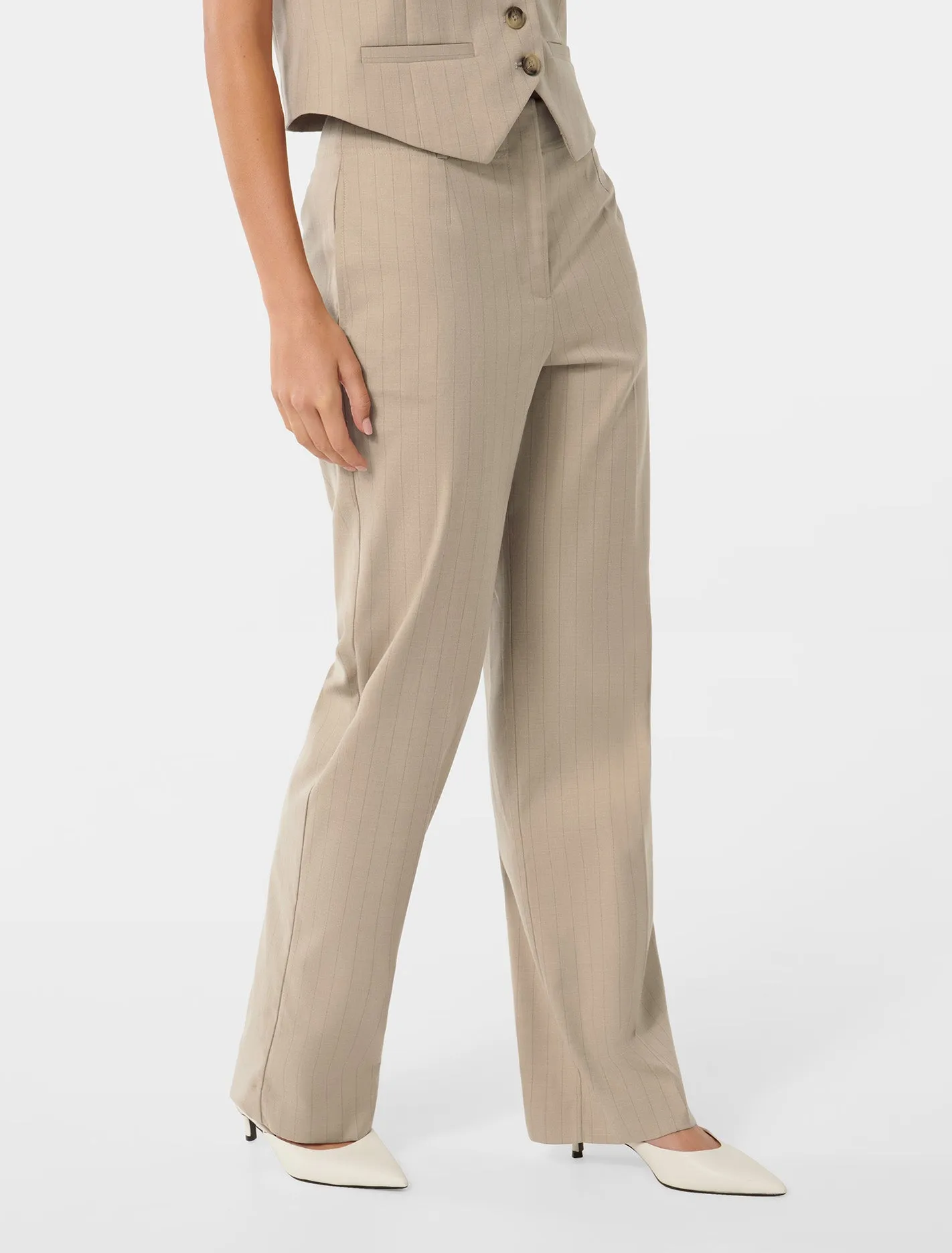 Bonnie Button Straight Leg Pants