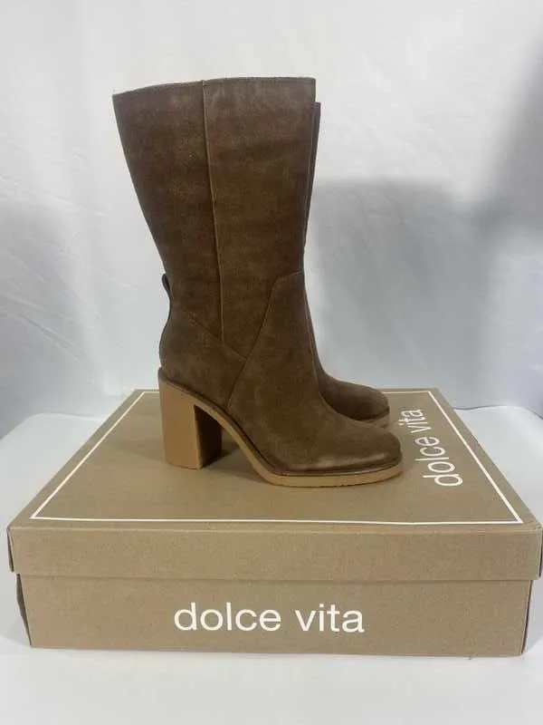 CADDIE PLUSH BOOTS COCOA SUEDE - re:vita