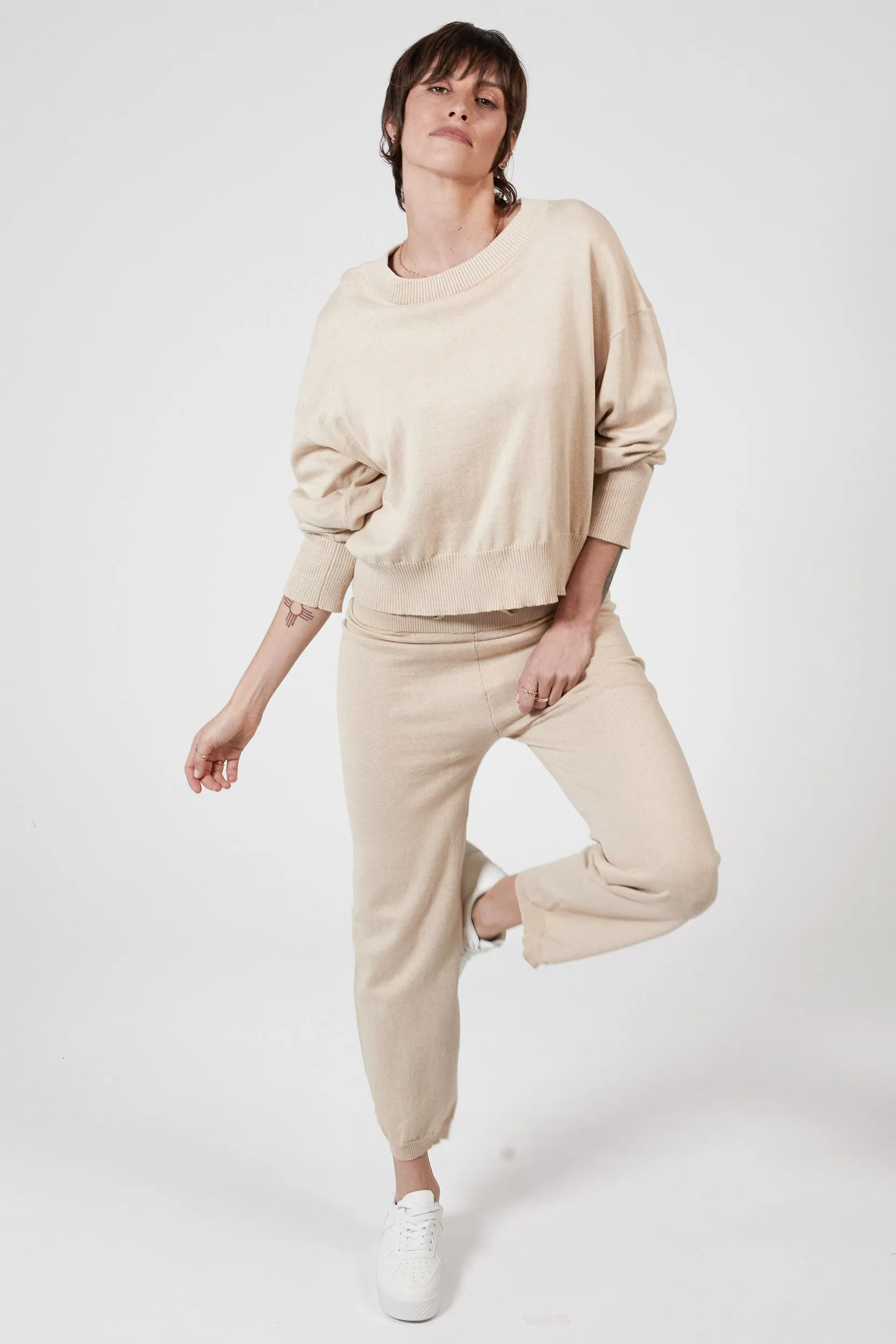 CALLIE LOUNGE PANT - CARAMEL