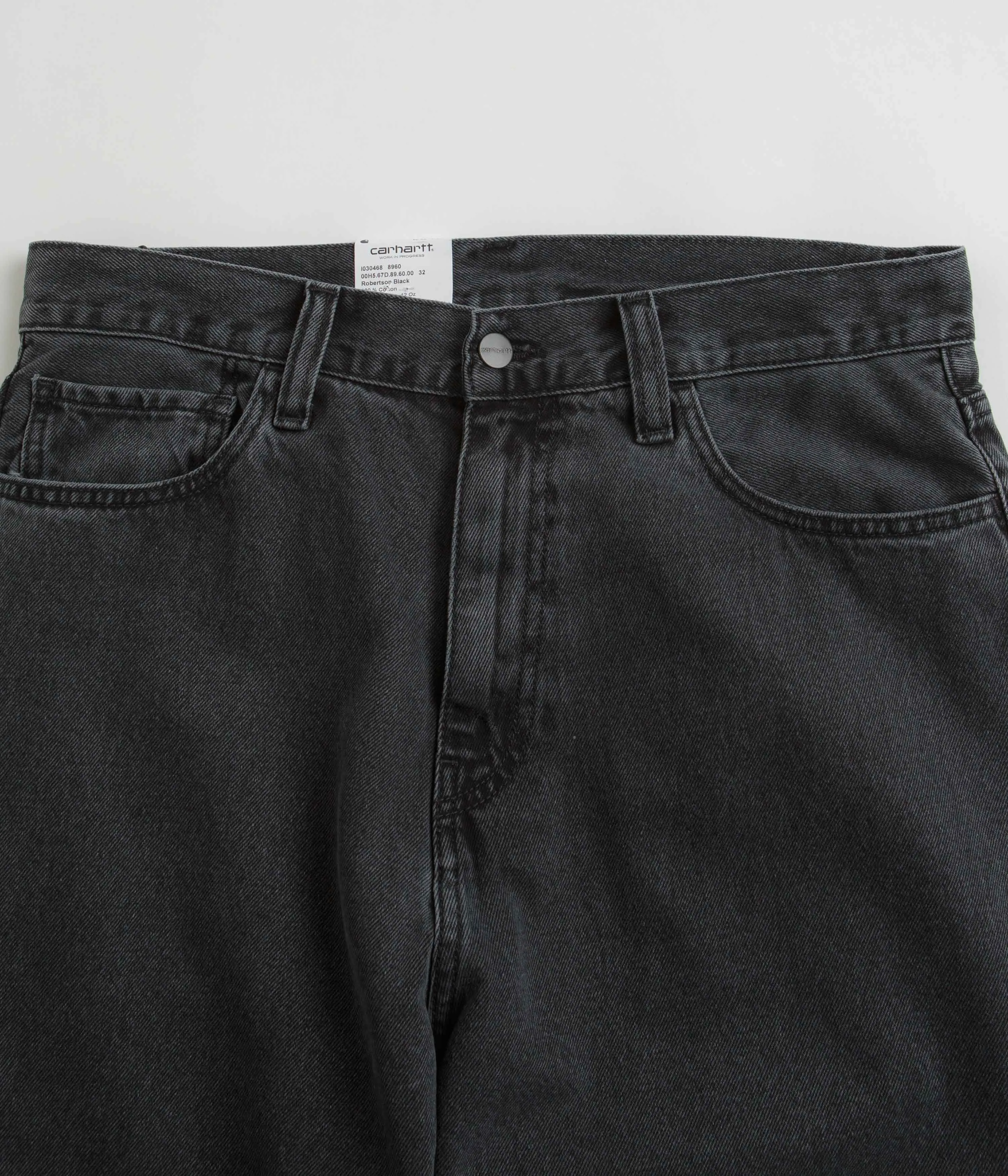 Carhartt Landon Pants - Black Heavy Stone Washed