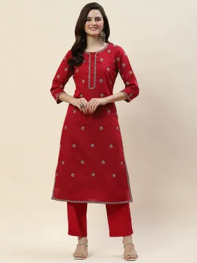 Chanderi Kurta With Pants