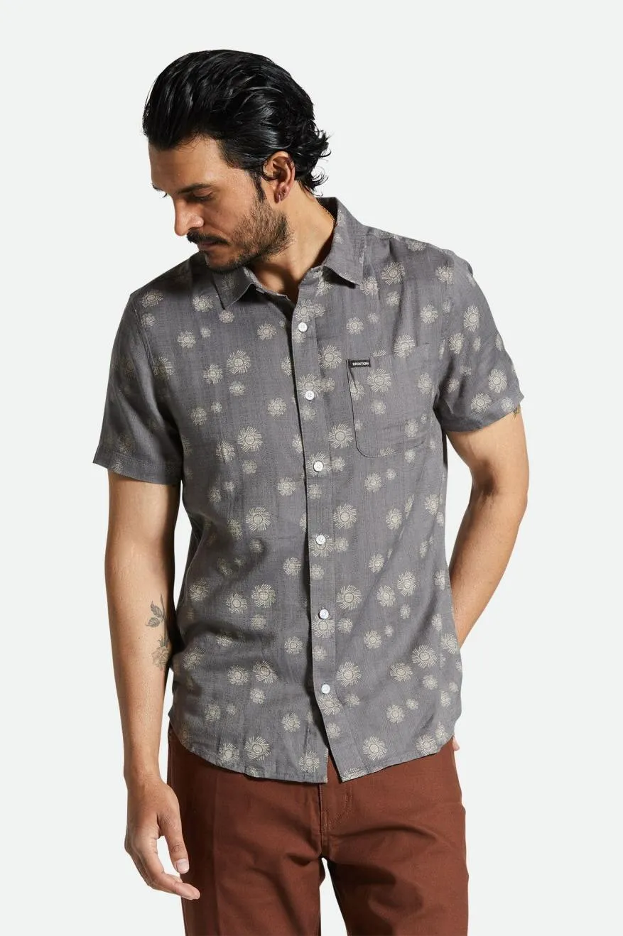 Charter Slub S/S Woven Shirt - Charcoal Sol