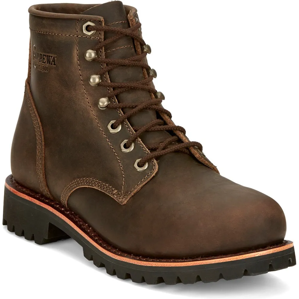 Chippewa Men's Classic 2.0 6 Steel Toe Work Boot - Brown - NC2081