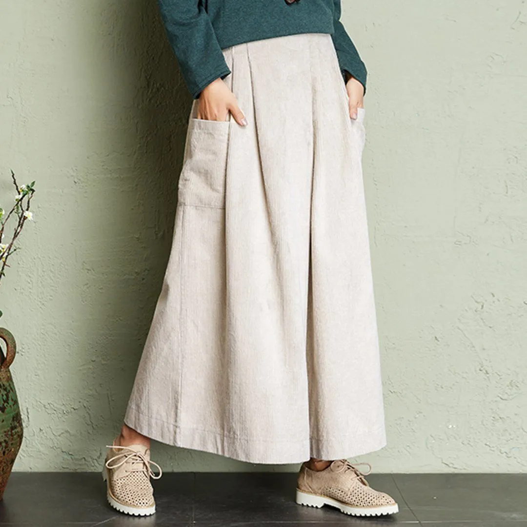 Corduroy Wide Leg Pants