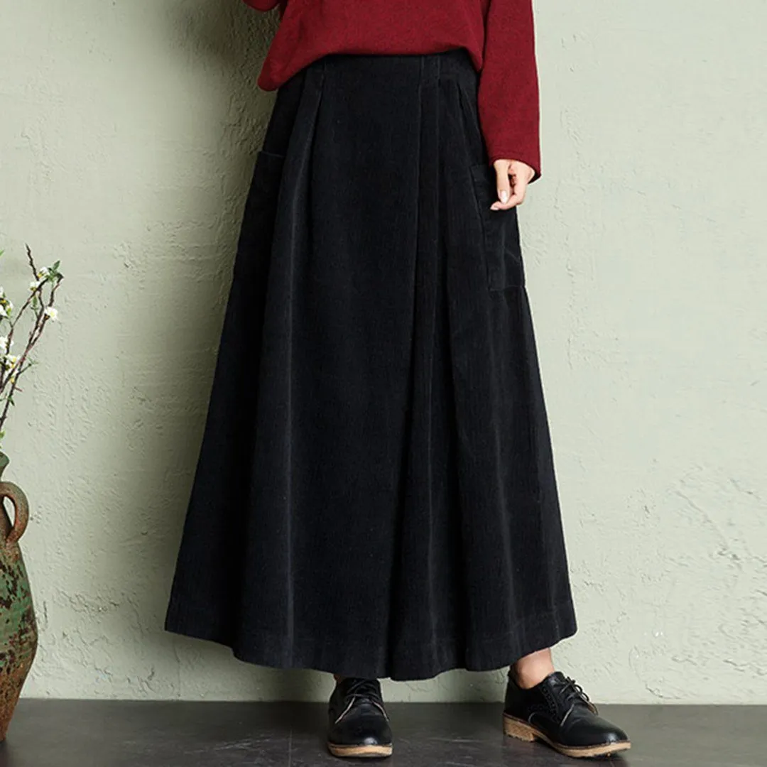 Corduroy Wide Leg Pants