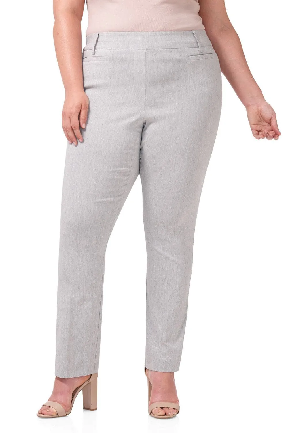 Curvy Pull-on Tummy Control Pants with Real Pockets