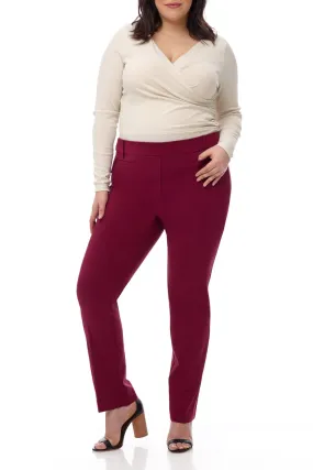 Curvy Pull-on Tummy Control Pants with Real Pockets