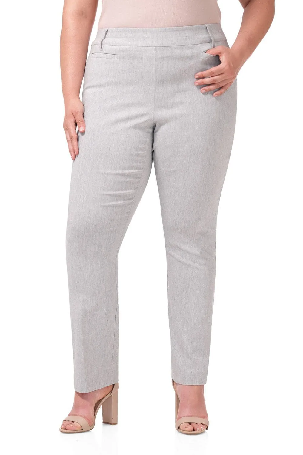 Curvy Pull-on Tummy Control Pants with Real Pockets