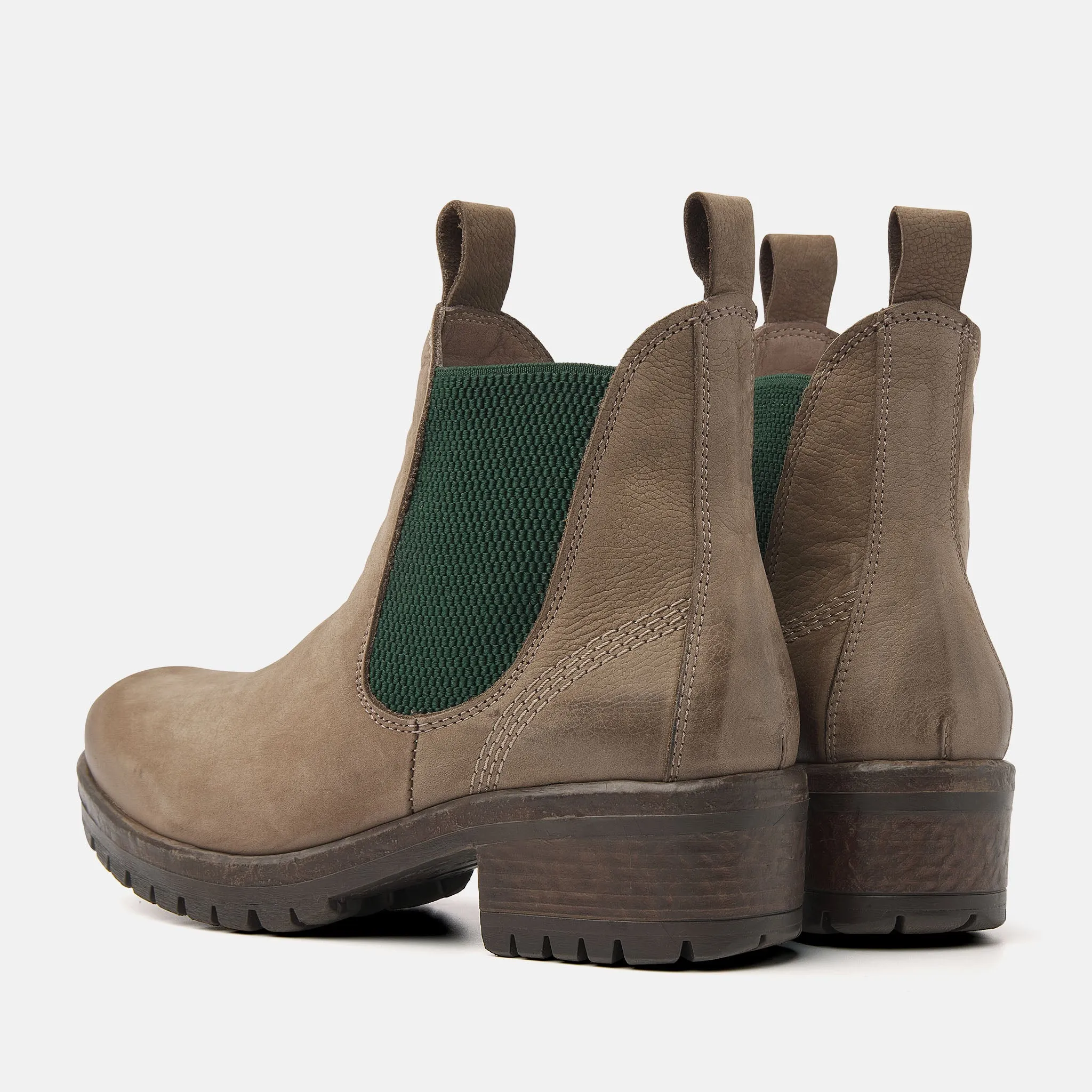 Dames Chelsea Boots 68.002 Taupe-Green