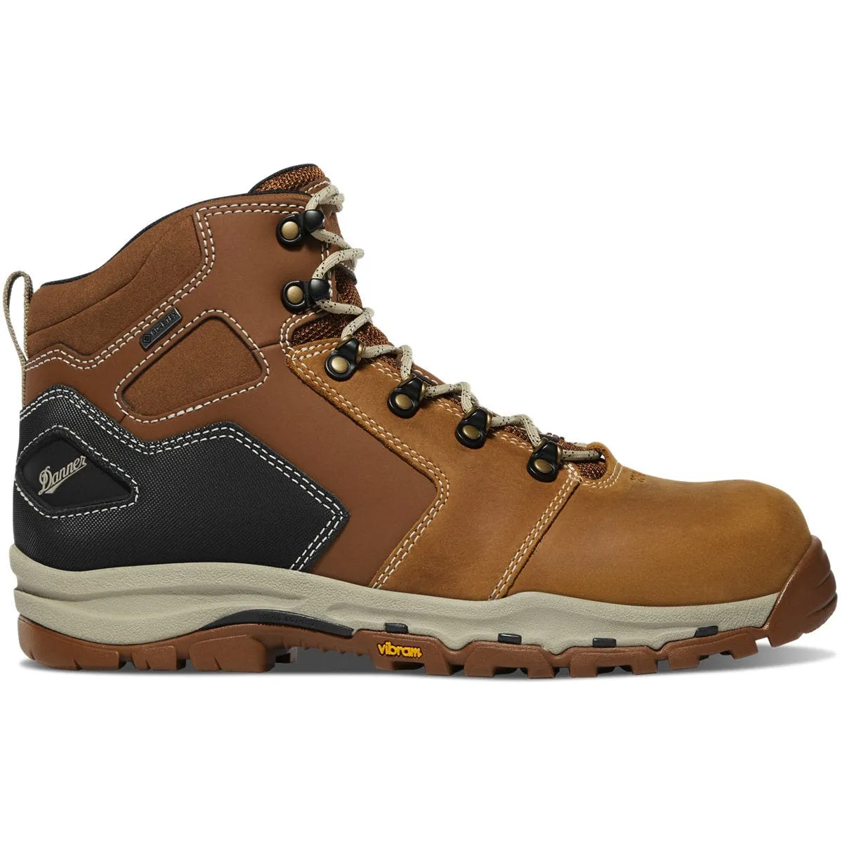 Danner Men's Vicious 4.5" Comp Toe WP Slip Resist Work Boot -Tan- 13886