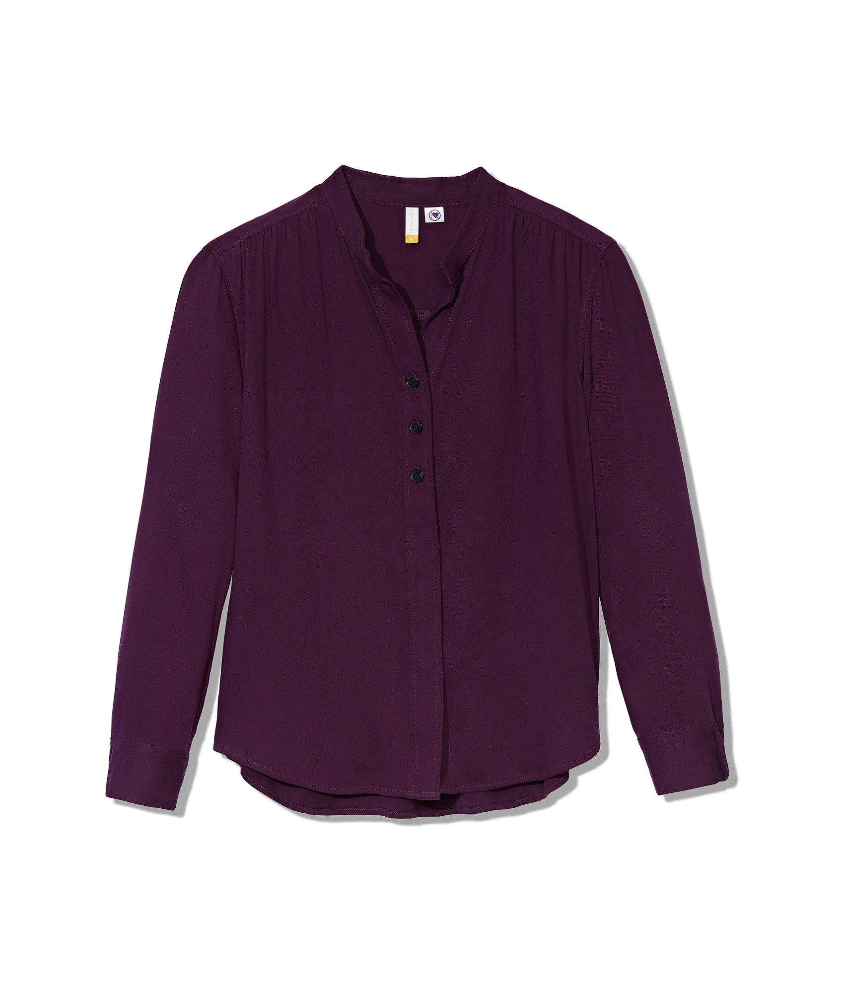 Elaine Long Sleeve Button-Front Shirt with Magnetic Closures In Bloom