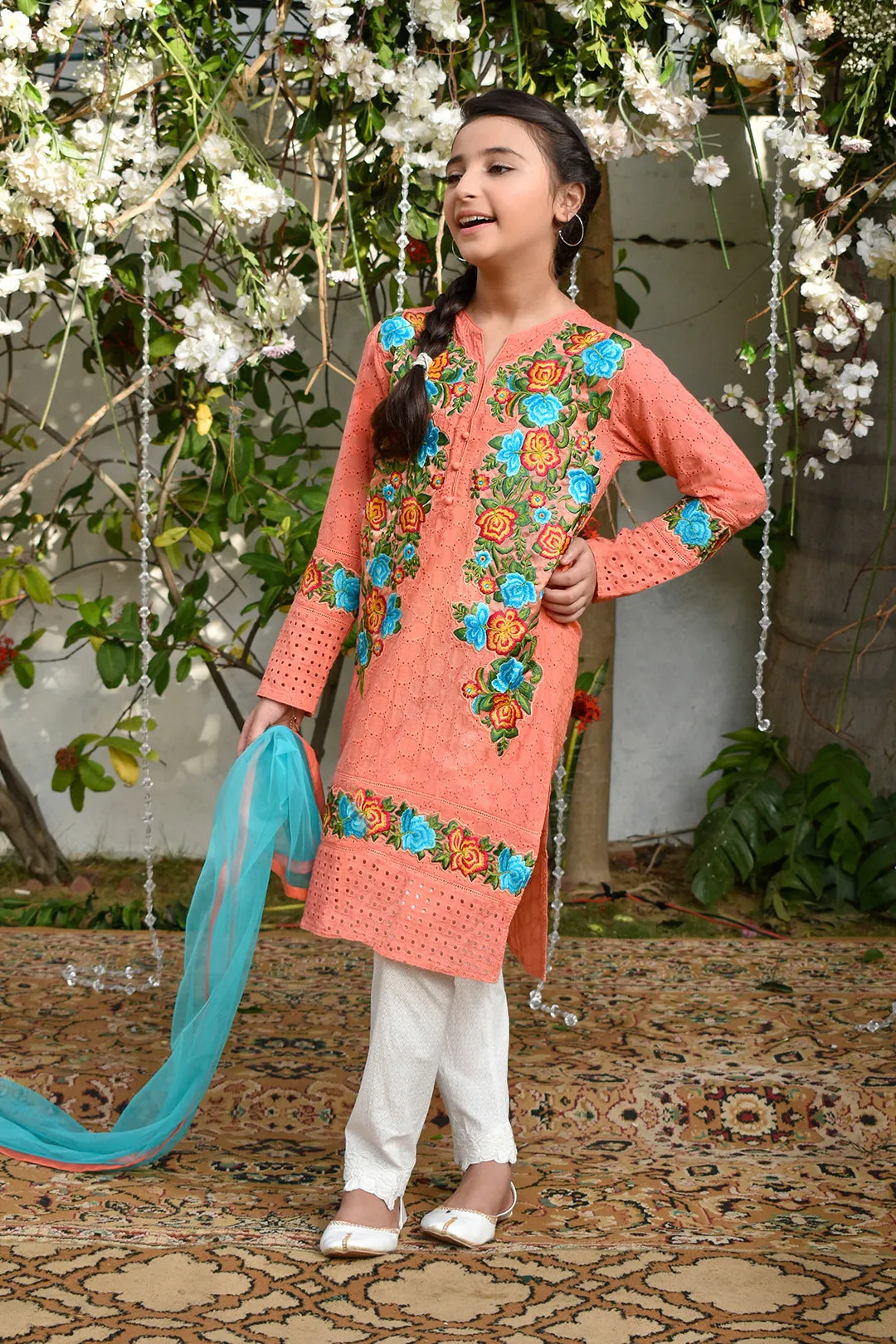 Embroidered Ethnic 3pc Suit | GFC16 | D302