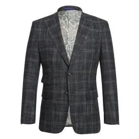 ENGLISH LAUNDRY 3-Piece Black Check Peak Suit 72-58-001