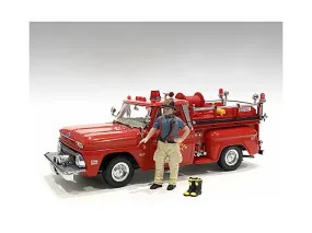 Firefighters Getting Ready Figure with Boots Accessory for 1/24 Scale Models by American Diorama