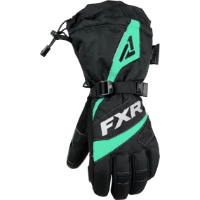 FXR Fusion Womens Glove Black/Mint