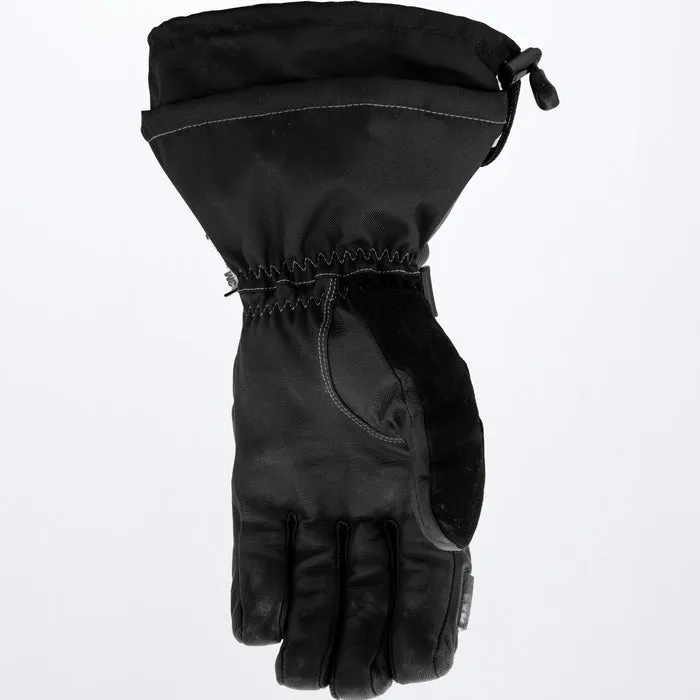 FXR Hybrid Helium Gauntlet Glove Black